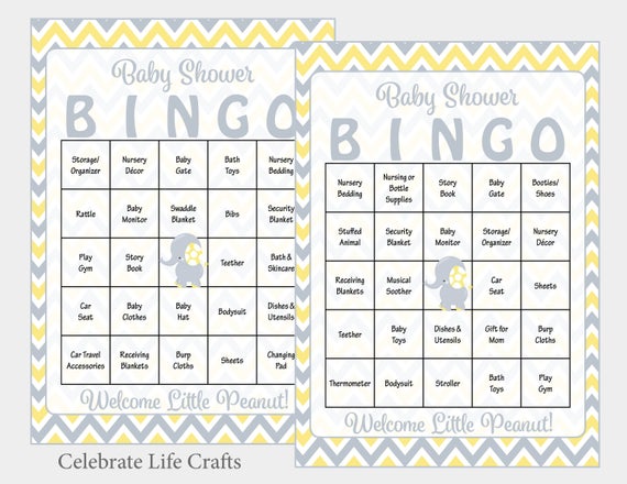 60 Free Printable Baby Bingo Cards